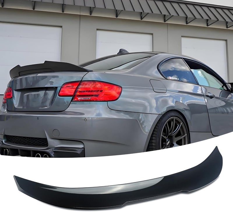 NeespoC Rear Trunk Spoiler Wing ABS Fit for BMW 3 Series E92 Coupe 2007-2013 2DR 328i/ 328xi/ 335i/ 335is/ 335xi/ M3 PSM Style Decklid Lip Exterior Accessories(Glossy Black) - Image 1
